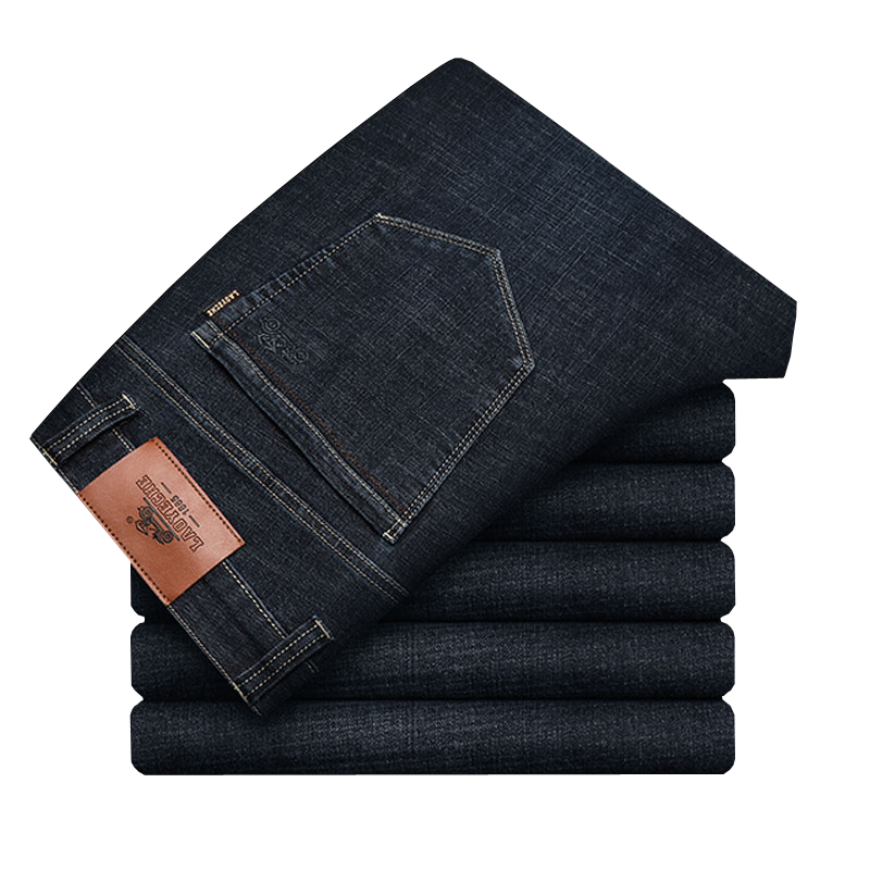 老爺車(LAOYECHE)牛仔裤男秋冬季款青中年男士休闲裤直筒商务弹力免烫男裤
