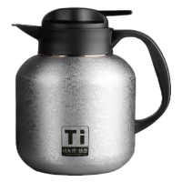 焖大师冰晶纹纯钛焖茶壶M1400T保温壶大容量商务办公焖泡壶温显老白茶