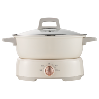 美的(Midea)电火锅 IH飞快沸腾火锅专用锅分体可拆洗家用电磁加热多功能锅4.5L电煮锅3分钟速热HGE22BY06