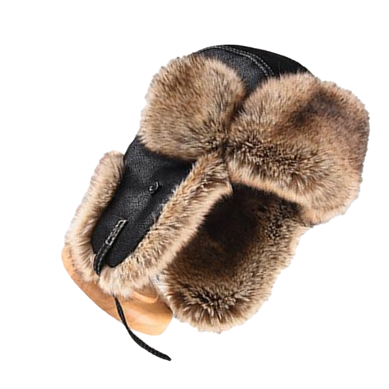 博步禾 火车头帽 皮帽 顶