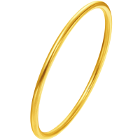 周大福传承系列经典福镯足金黄金手镯计价(工费:1880元)F217945精选