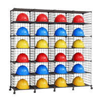 豫龙都 安全帽放置架 六层 个