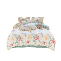 雅鹿 YLT2601云柔磨毛四件套 蝶羽纷纷/花颜月色/蓝色假日/浪漫加州/一米阳光