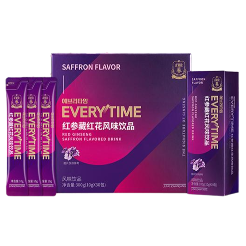 正官庄红参藏红花饮品严选原料口感柔和多重营养成分300g