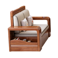 豫龙都 中式实木沙发 双人位 张