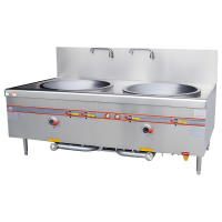 意黛斯 商用燃气大锅灶 猛火灶单位学校食堂电磁猛火大炒锅饭店酒店节能灶台双头60型 YDS-3GSSD120T天然气