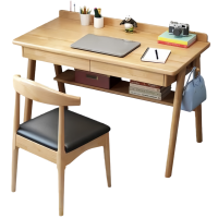 烁恒 书桌 1.4m+椅 套