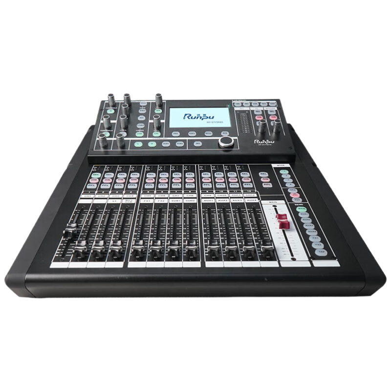润普Runpu 专业数字调音台带触摸屏16路远程控制带网线接口电脑软件PC控制16路数字调音台RP-STY9016