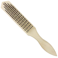 金盔木柄钢丝刷6行/把