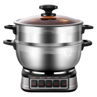 荣事达(Royalstar)电炒锅 家用不锈钢多功能电热锅炒锅多用途锅 电蒸锅RDG-ZH30GB6-316单笼