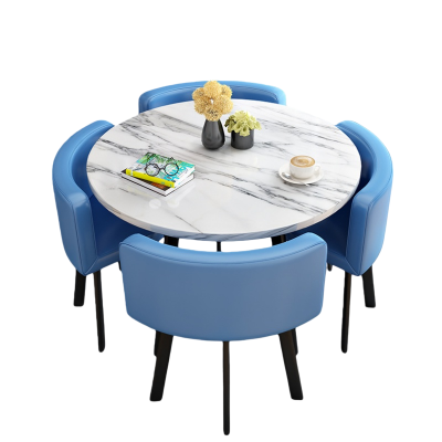 荺炬小圆桌一桌4椅90cm套