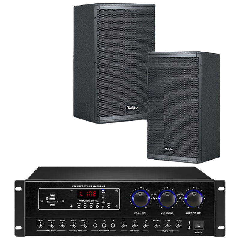 润普(Runpu)国产化专业音频音响合并功放设备套装RP-TZYG20