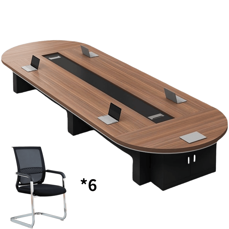 亿洛莱 会议桌+6椅 200*100cm 套