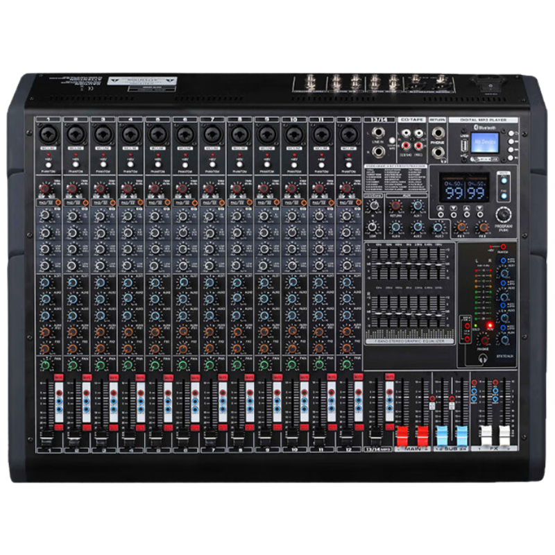 润普Runpu RP-WTG912UX 国产化会议音频专业调音台模拟12路4编组4AUX输出多编组调音台QY