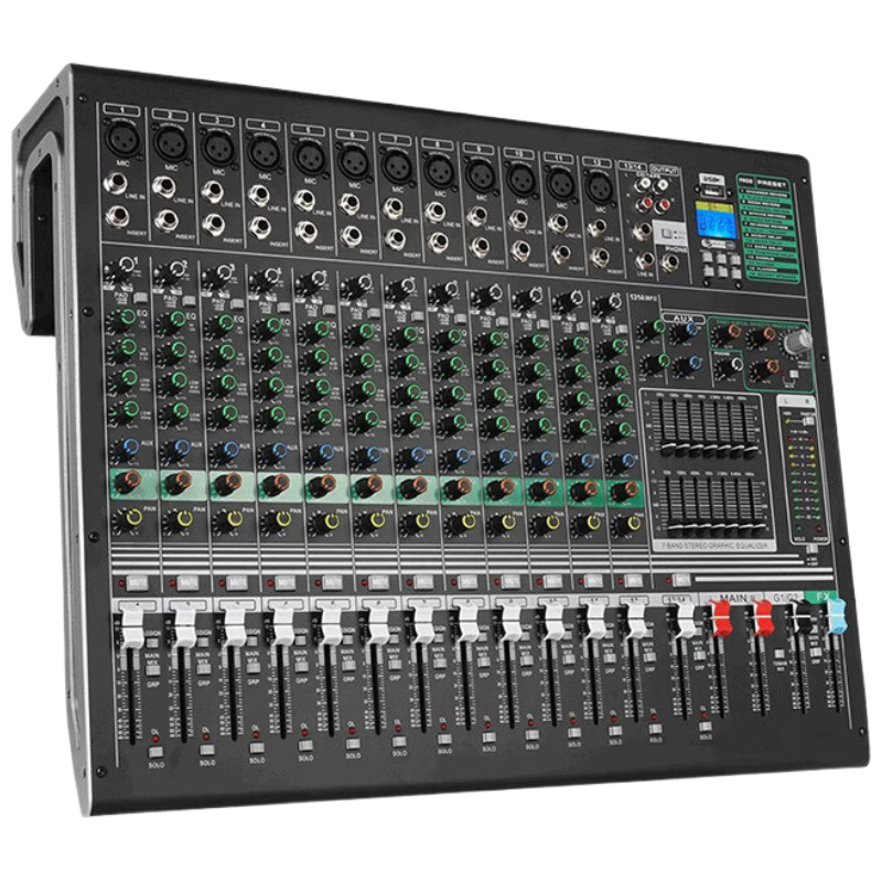 润普Runpu RP-WTG912Y 国产化会议音频专业十二路调音台数字混响效果模拟12路调音台 QY