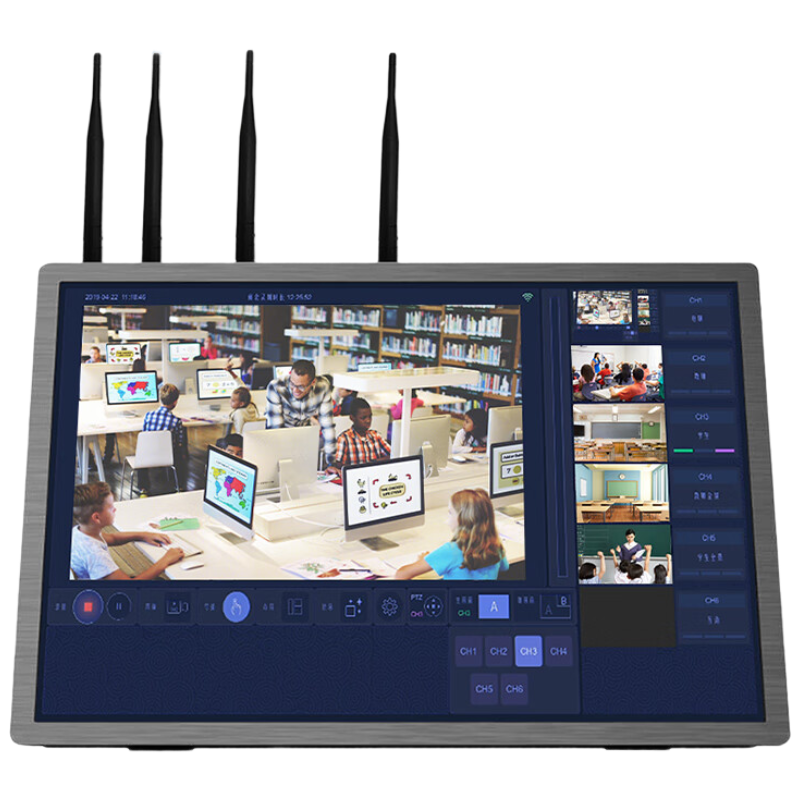 润普Runpu RP-WX0402 无线便携式录播 导播一体机/医学影像视频切换台4路直播机/教学教育录播 QY