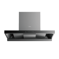 美的(Midea)[25年新品蒸汽洗AK5 T]欧式顶吸抽油烟机 25风量大吸力超薄变频增压自清洁1050Pa静压强排吸