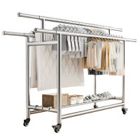 豫龙都 不锈钢晾衣架 三杆 个