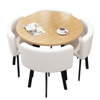 荺炬圆桌1桌四椅80cm套