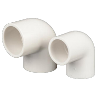 PVC 90度给水弯头 直径 50mm 塑料管件给水管配件 单位/个