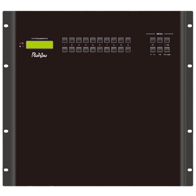 润普Runpu国产化音视频会议系统 高清无缝混合矩阵切换器 64进64出矩阵机箱RP-JZ-JX6464