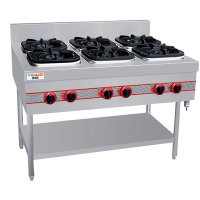 意黛斯(YIDAISI) 商用燃气四头六头八头煲仔炉 立式六眼煲仔炉 工程款201材质YDS-GCBZL6Y液化气