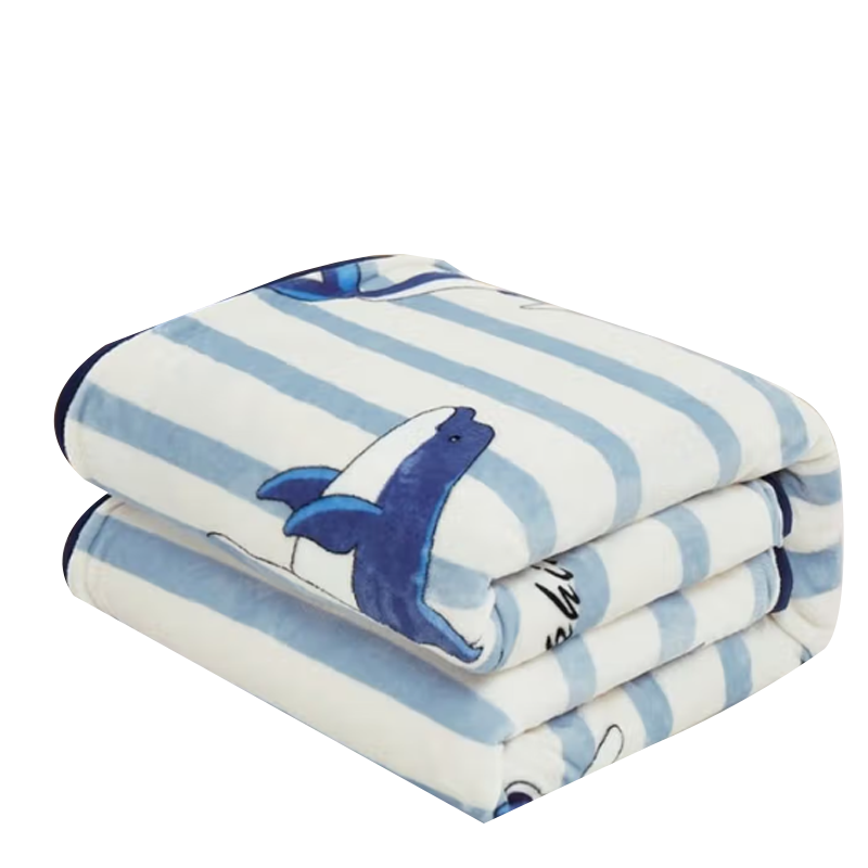 啄木鸟(PLOVER)150*200cm法兰绒毛毯-海豚 ZMN-RT013