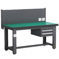 铭思达钳工操作台2.1米吊二抽张