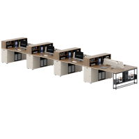 豫龙都 屏风办公桌 八人 张