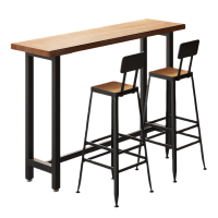 伟樽吧台桌120*40*105cm+椅子*2套