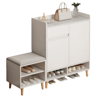 豫龙都 鞋柜+换鞋凳