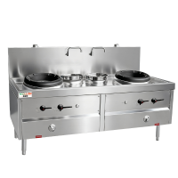 意黛斯 商用燃气大锅灶 猛火灶商用单位学校食堂电磁猛火大炒锅饭店酒店 双头双尾 YDS-3YNSSW35/20T天然气