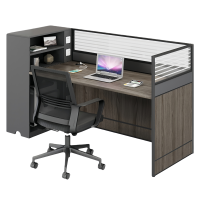 豫龙都 屏风办公桌 单人+椅 套