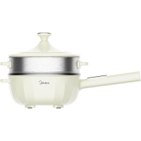 美的(Midea)电炒锅 电蒸锅 电煮锅 家用多功能电火锅 煎炒蒸煮炒菜锅 4L多用途锅一体宿舍锅HCG2816 配蒸笼
