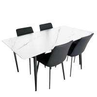 怡卓欧客厅餐桌1.2米+椅套