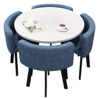 荺炬会客桌一桌4椅90cm套