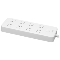 齐心(COMIX) PCP-WZ848 8位40孔 总控全长5米 延长线插座 (计价单位:个) 白色