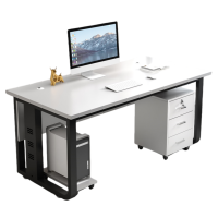 伟樽电脑桌带柜140*80*75cm套