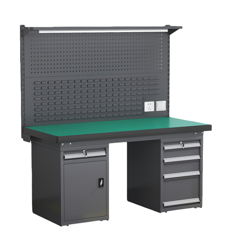 铭思达钳工操作台1.8米五抽一门张