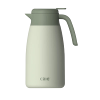 希乐Cille大容量保温壶内外304不锈钢易清洗家用暖壶按压式热水壶开水瓶 防滑欧式保冷咖啡壶