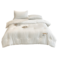 伊伊爱 全棉贡缎提花大豆秋冬被