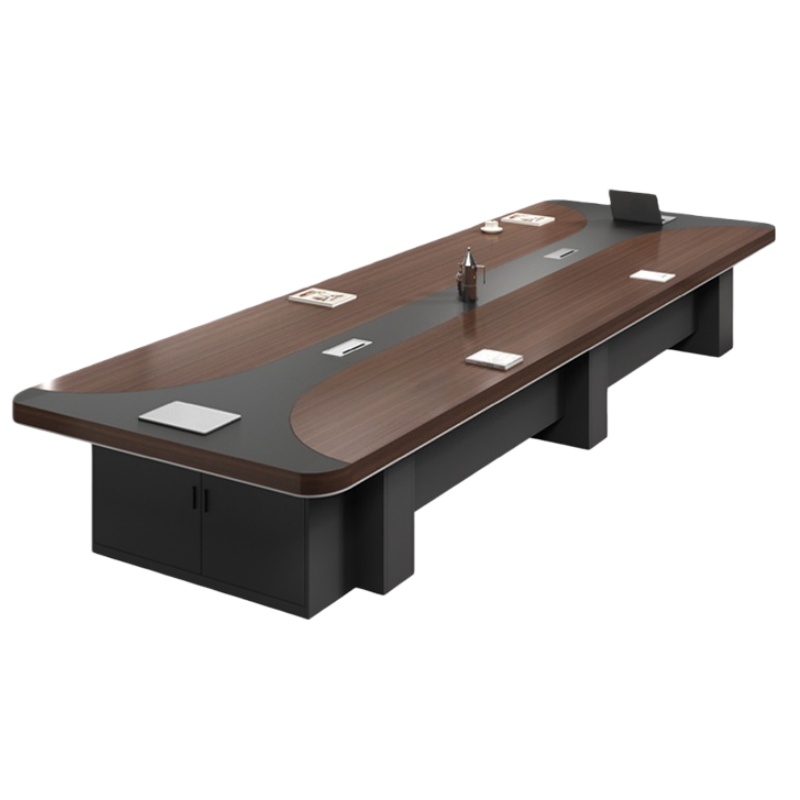 锁匠简约会议桌5.0米+18椅套