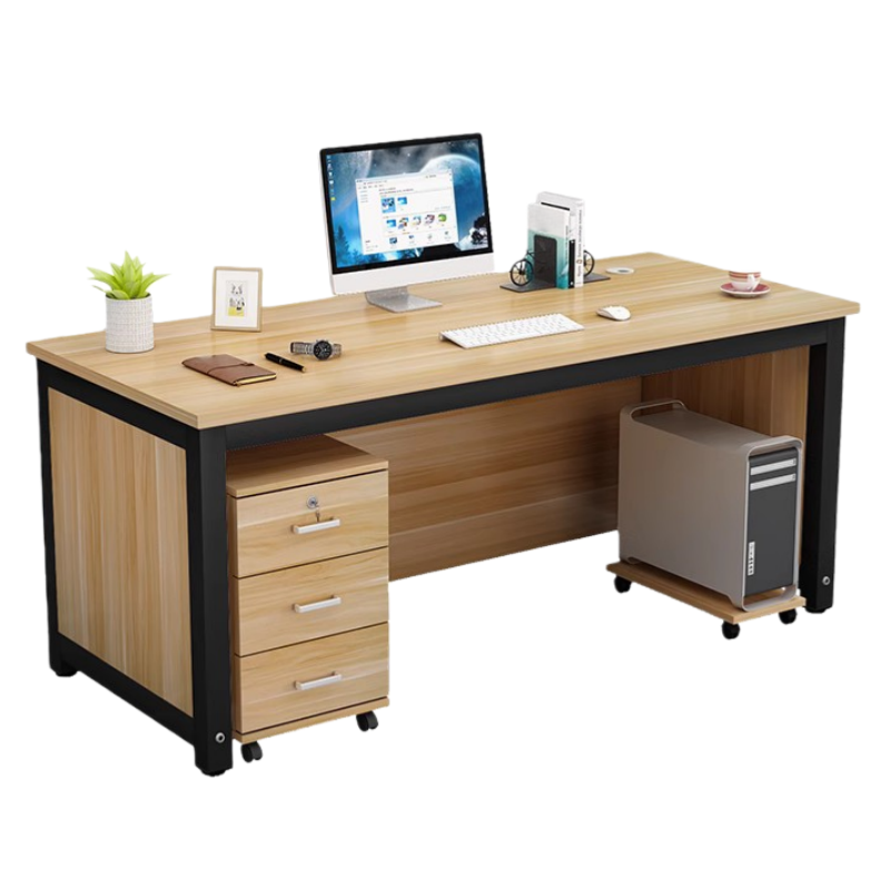 伟樽办公桌含柜180*60*74cm套