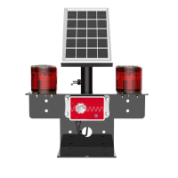 LHDQ领航电器LH7904/KJ声光报警灯0.4Wx2 3.7V暖光IP65高亮低耗频闪警示18天续航