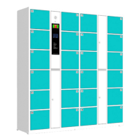 智叶舟智能存包柜自设密码24门1700*460*1800mm台