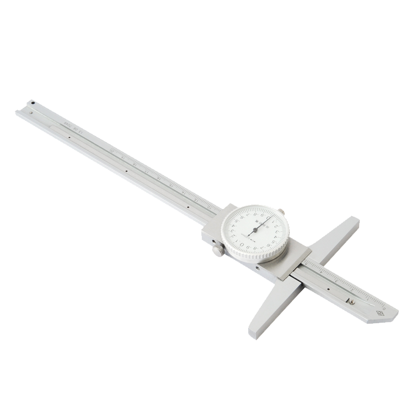 哈量 带表深度游标卡尺 0-200_0.02mm 测量孔深 台阶 优质碳钢 镀铬更耐磨损616-01 单位/把