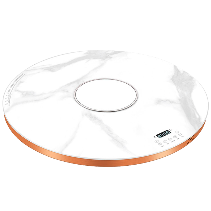 旺厨好太太 新品暖菜板 家用饭菜加热板 多功能加热器保温热菜板火锅圆形智能触控暖菜板 自动旋转电陶炉电磁炉大功率