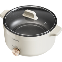 美的(Midea)电煮锅 电火锅 宿舍小电锅 电热锅 3L多功能多用途锅煮煎炒锅泡面锅 HGE2510