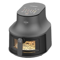 利仁空气炸锅智能家用电炸空气锅可视6L全自动太空灰KZ-D6022