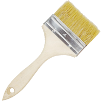 金盔纯猪鬃毛油漆刷毛刷4寸/把